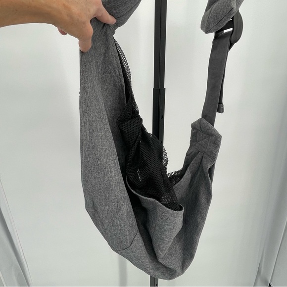 Medium Padded Shoulder Strap Dog Cat Carrier Sling (Grey for 8-15 lbs) - Picture 4 of 11